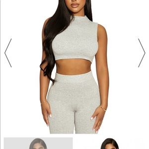 Naked wardrobe sleeveless crop top with open back